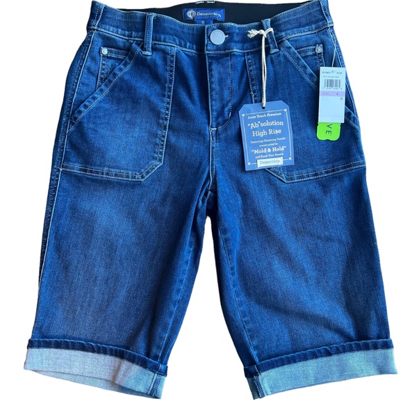 Democracy Luxe Touch Ab Solutions High Rise Bermuda Shorts 8 - Picture 5 of 8